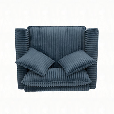 46" W Corduroy Armchair