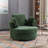 Achorn 42" W Recessed Arm Slipcovered Swivel Barrel Chair-1646021325
