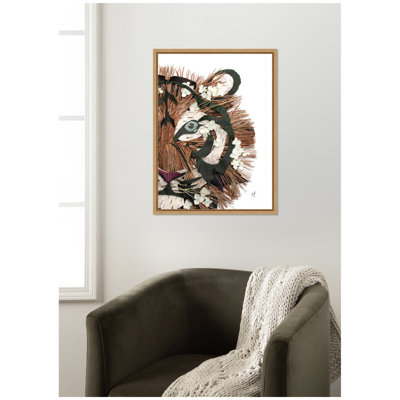 «Tiger» par Madeline Jeppesen, reproduction d'art sur toile encadrée