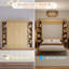 Lit escamotable double pleine grandeur avec tablettes de rangement-1347650909-1350244788
