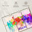 «Miami Skyline Colors» par Naomi Heart - 3 impressions sur toile tendue-1680747108