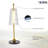 Toscana 20-in Height Integrated LED ETL Certified Table Lamp with Glass Shade
