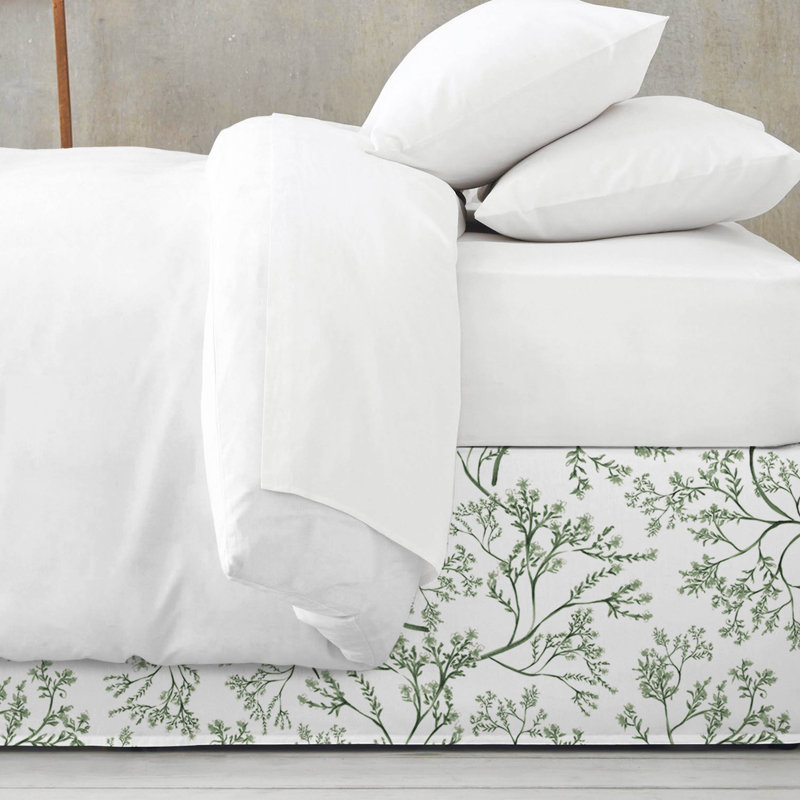 Tinsley Ivy Cotton Bedskirt, Twin, 15"