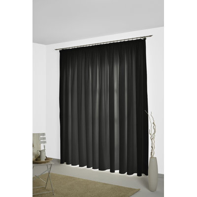 Newbury 67% Polyester And 33% Cotton Room Darkening Single Curtain Panel