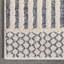 Tapis à motif géométrique abstrait bleu clair Marcone Briar-58259851