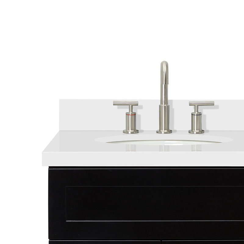Ensemble de meuble-lavabo simple 37 po Abell, Noir