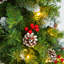 Ensemble de 3 décorations de Noël artificielles Everlight préilluminées avec guirlande et sapins d'entrée