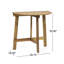 Table demi-ronde en bois naturel pliable pour bistro écoénergétique fabriqué en bois