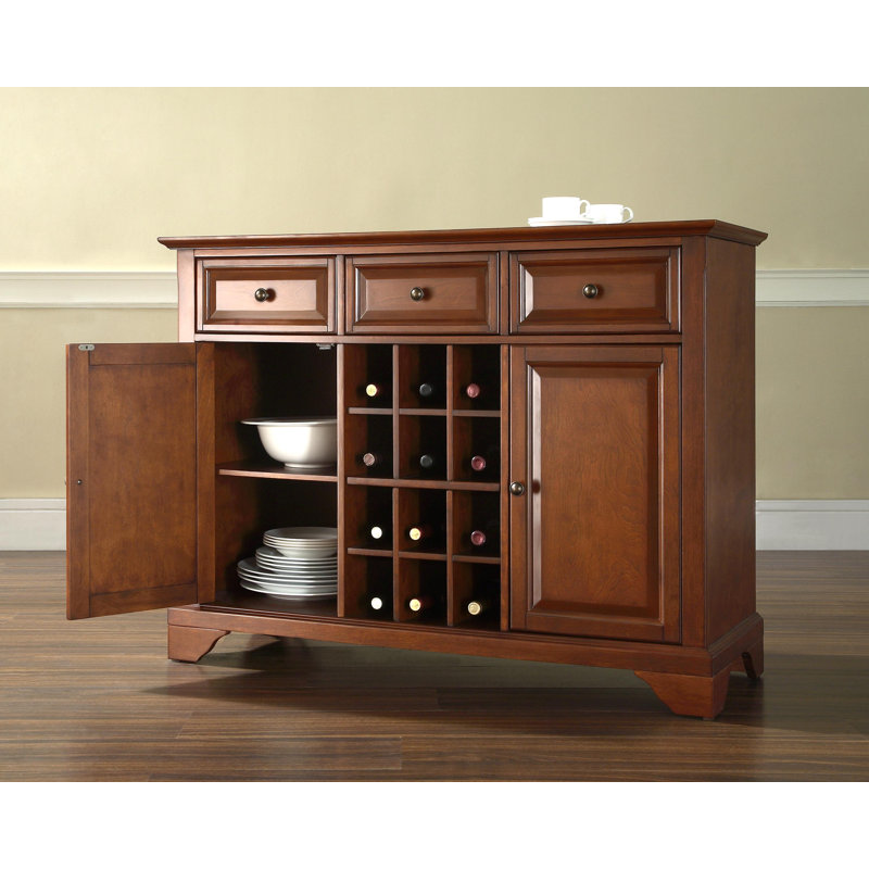 Buffet 3 tiroirs Hedon, Cerisier classique
