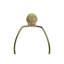 Lighting, 25 po, lampe de table, abat-jour noir, résine brune, contemporain