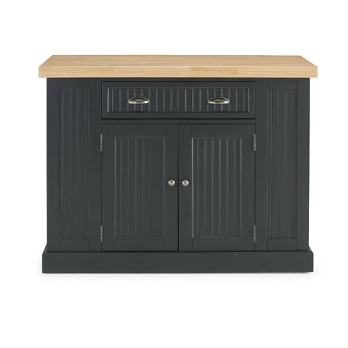 Beachcrest Home Swanscombe Solid Wood Kitchen Island & Reviews ...
