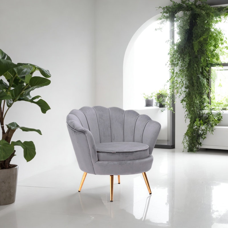 Alina Accent Chair, Gray