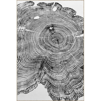 Log Themed Machine Washable Rug