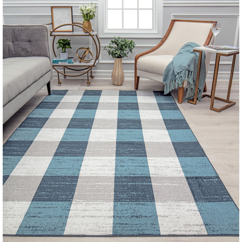Jaelyn Checkered Indoor Rug, Rectangle 8' x 10'