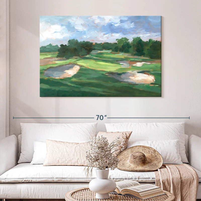 Golf Course Study I, 32" H x 48" W