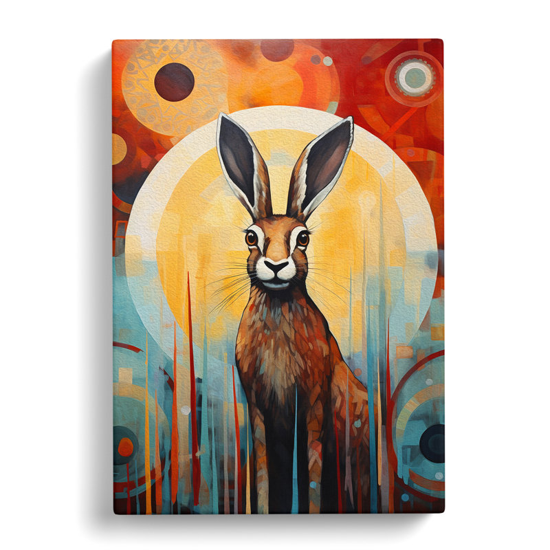 Hare Abstract - Print, 76cm H x 50cm W x 3cm D