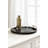 Round Ottoman Tray with Metal Handles