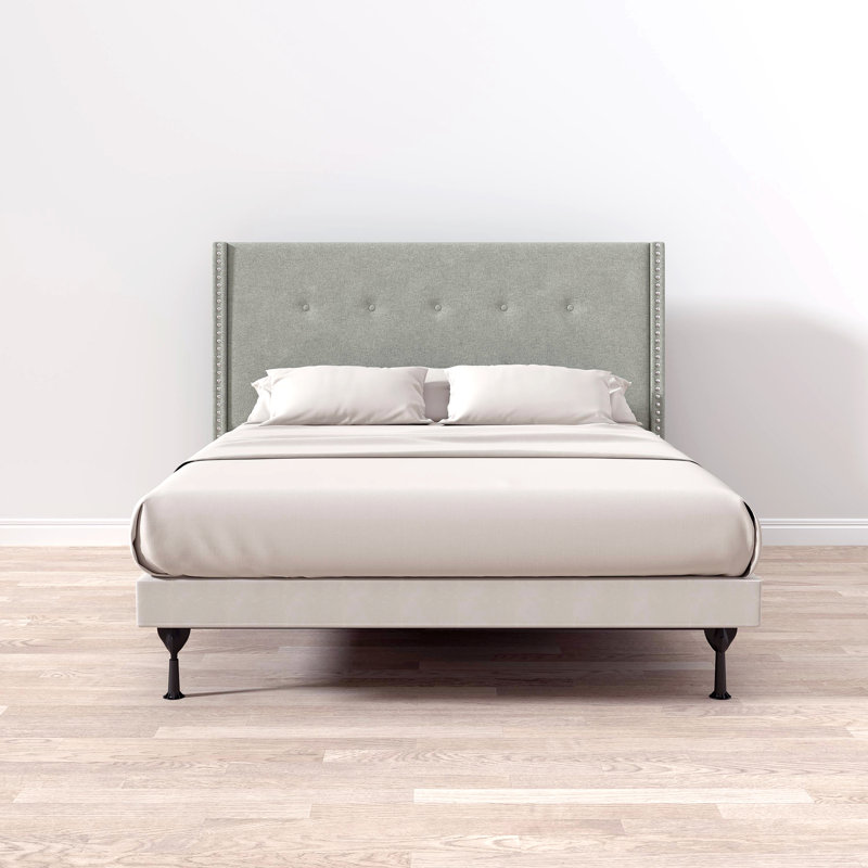 Burchfield Upholstered Headboard, Full/Queen, Stone