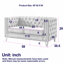 3-Seater + 2-Seater Combination Sofa.GREY VELVET-2018701665