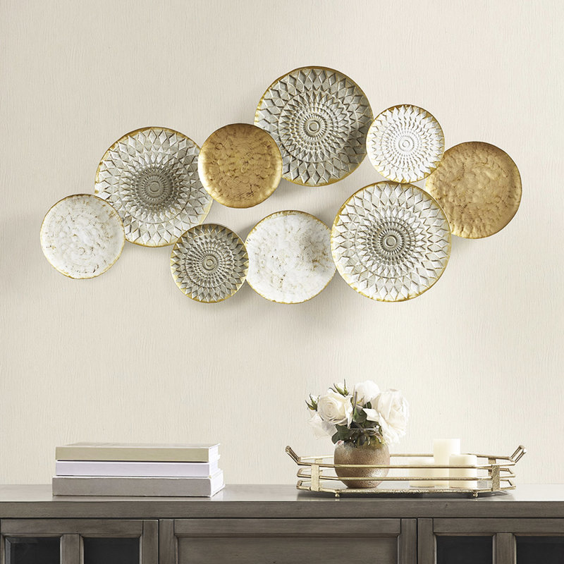 Disques géométriques en métal - Transformez votre décor de bureau