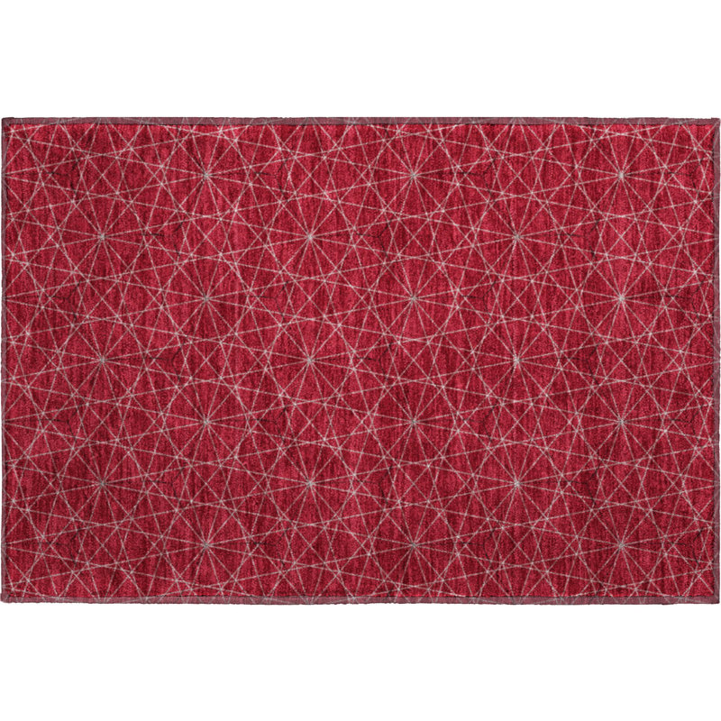 Premium Machine Washable Naglee AMF987 Geometric Rug, Rectangle 1'8" x 2'6"