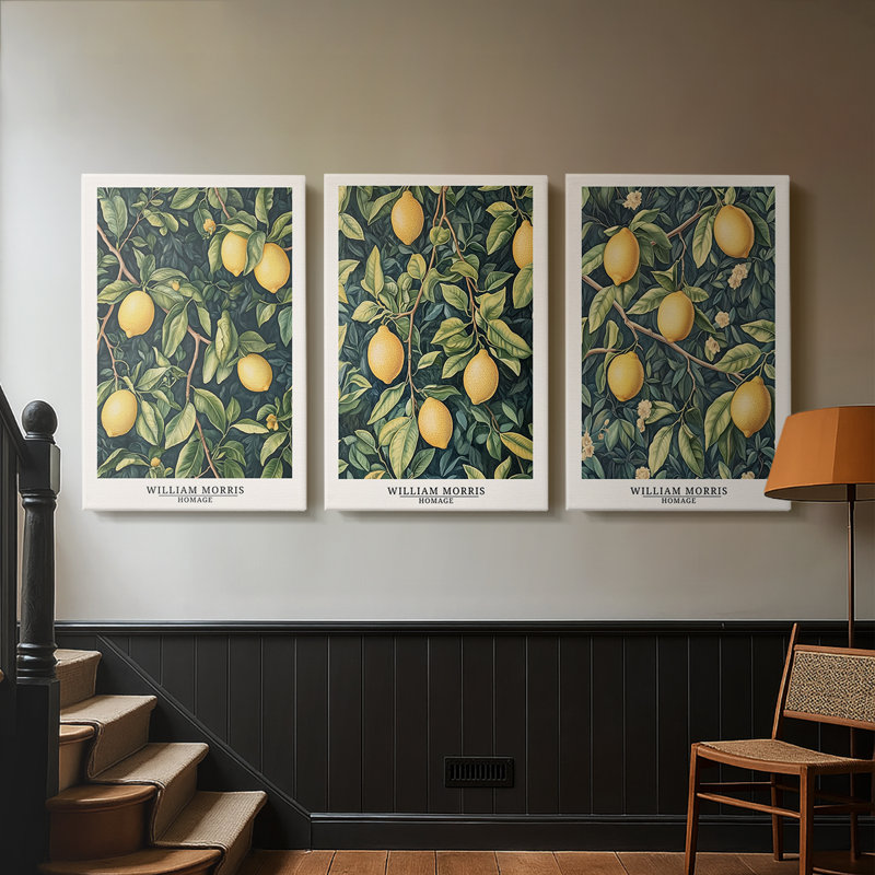 Série de pièces de la collection DCxxxi de William Morris - 3 pièces, 18" H x 36" W