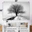 Vierge - arbre, impression d'art mural monochrome-108310877-108310878