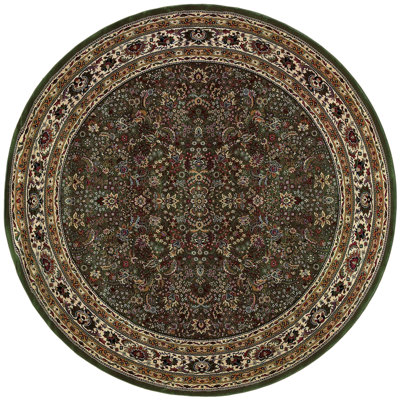 Tapis oriental vert / ivoire Shelburne
