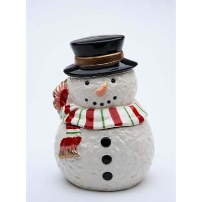 Pot de rangement bonhomme de neige