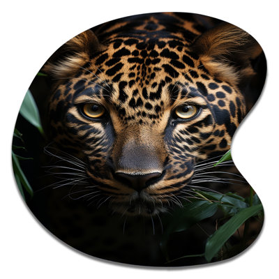 Spurgeon - Leopard Drop Shape Metal Wall Sculpture