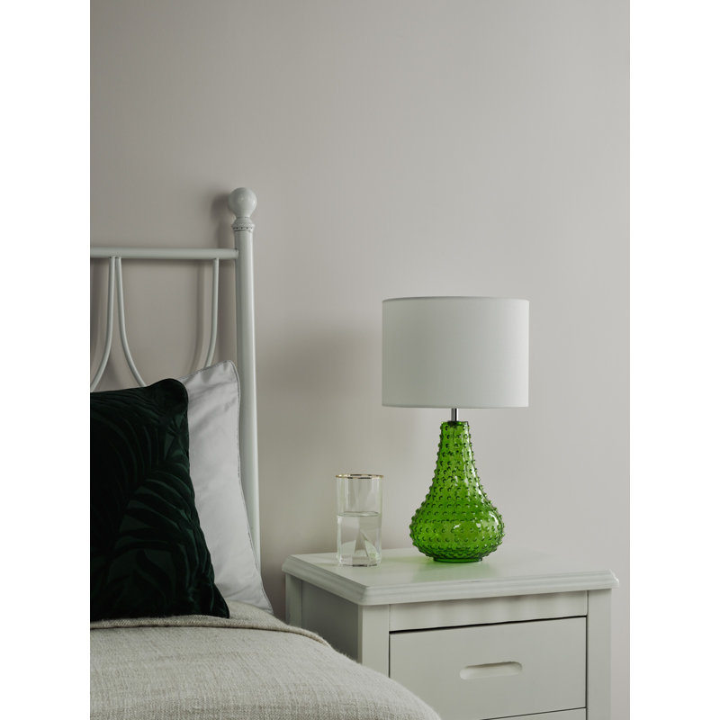 Kristina Table Lamp Glass With Shade, Green