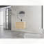 Meuble-lavabo mural avec lavabo en résine et porte à fermeture en douceur