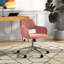 Primeaux Velvet Scandinavian Desk Chair-30562710