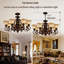 Plafonnier semi-encastré Retro Bronze Chandelier