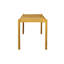 Ensemble de 5 chaises d'extérieur en bois d'acacia, 1 table et 4 chaises, teck et beige