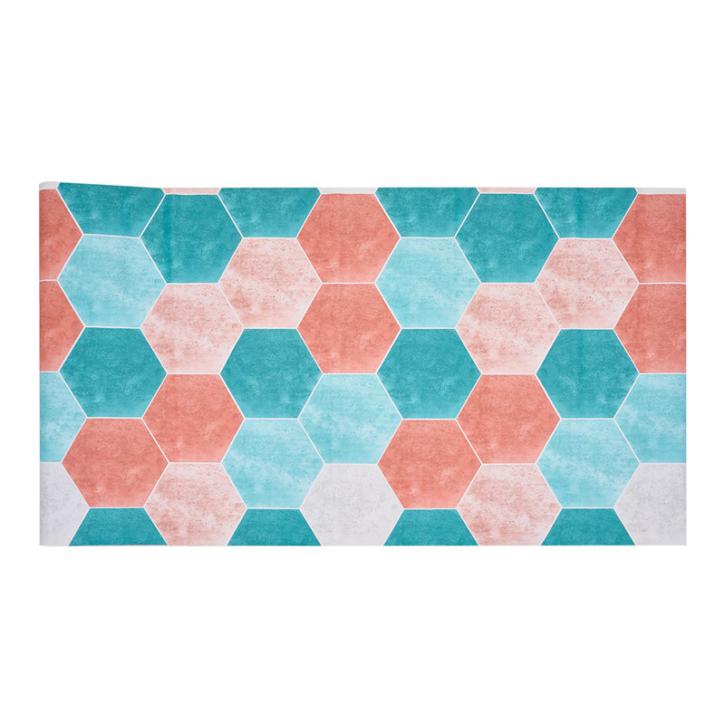 Roll of Self-adhesive Tile-Effect PVC Flooring