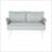 Mariano Steel Loveseat And Table, Off White+Grey, Durable And Stylish For Outdoor Relaxation-680987692