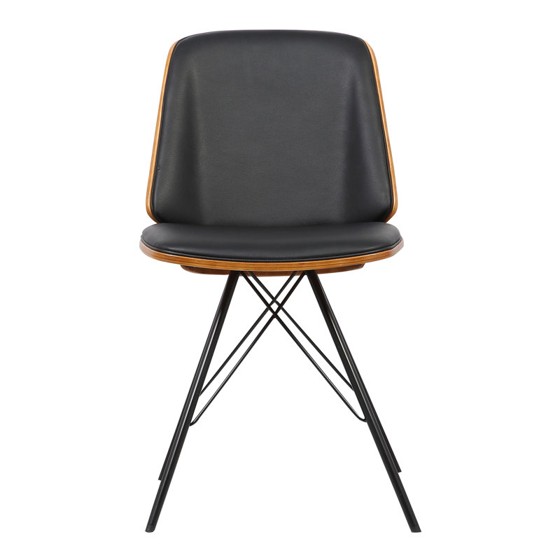 46cm H Upholstered Side Chair, Black