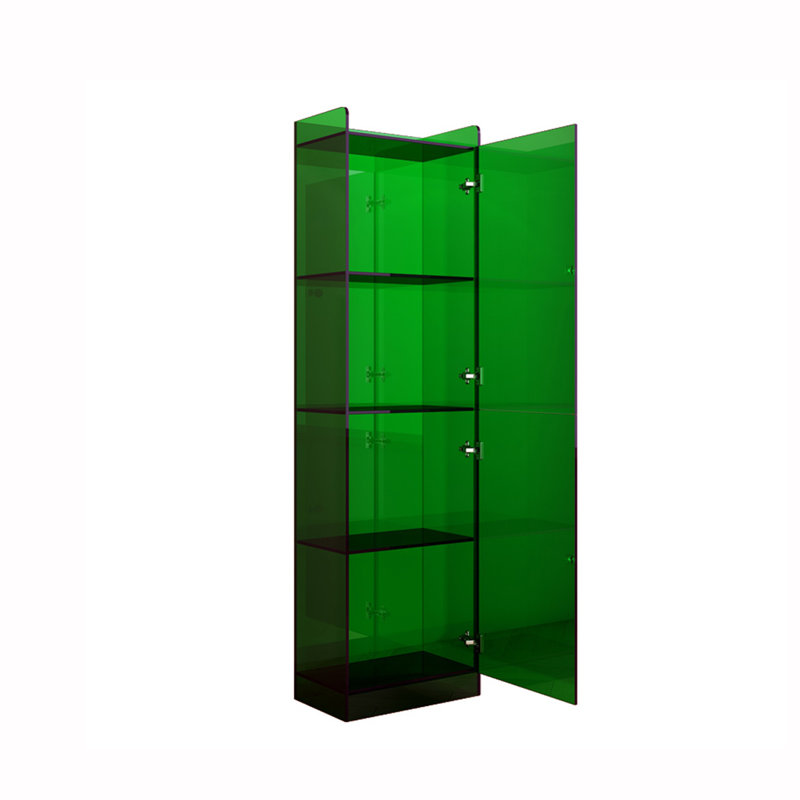 Bibliothèque moderne simple avec porte, Vert
