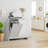 Tilted Laundry Hamper with Removable Baskets and Storage Cabinet