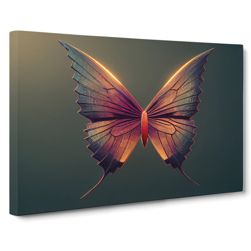 Astonishing Butterfly - Wrapped Canvas Print, 50cm H x 76cm W x 3cm D