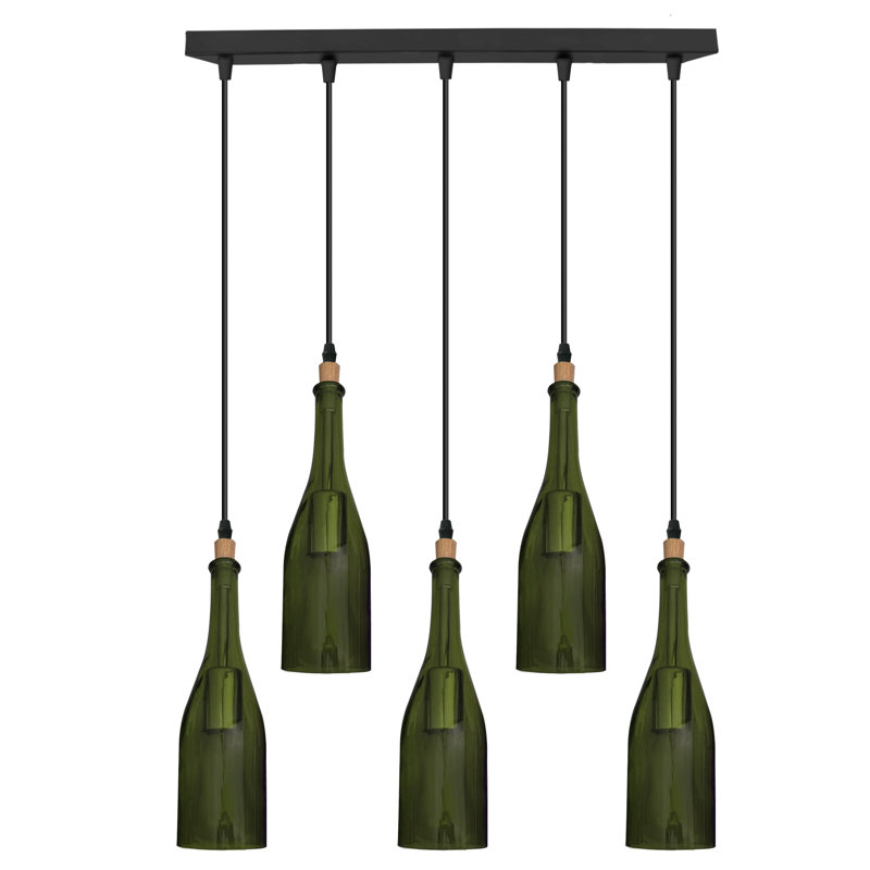 Borden 5 - Light Kitchen Island Pendant, Green