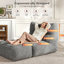 Fauteuil à billes pliable en velours côtelé, canapé de salon multi-positions, sans fauteuil d'assemblage géant pour le salon, la chambre à coucher-131300984