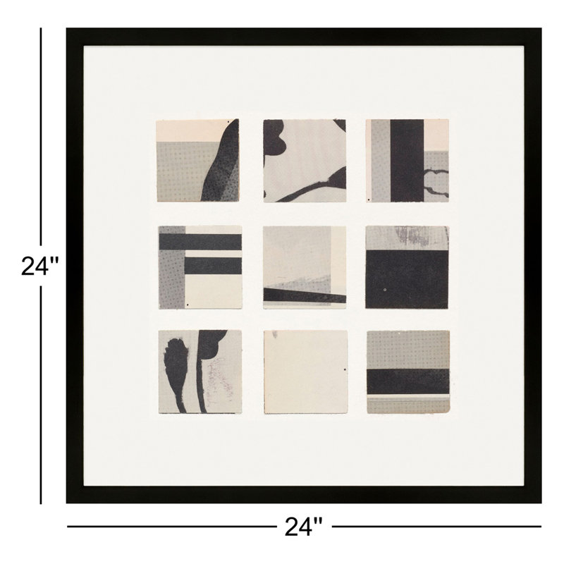 Pinpoint Print, Black Framed, 24" H x 24" W x 1.25" D