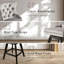 Swivel Counter Bar Stool Set with Wood Frame,Grey-819482163