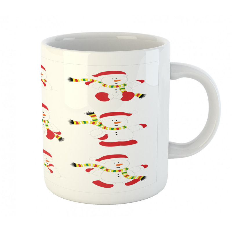 Grande tasse à café bonhomme de neige