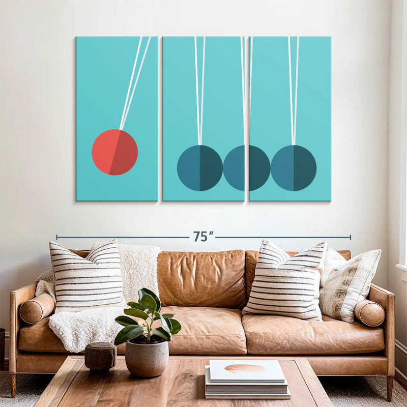 Keiri Newton's Cradle, 42" H x 65" W