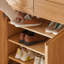 Armoire de rangement à chaussures en bois massif 30 paires