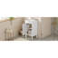 Armoire de salle de bain de style français 18 po avec rangement, solution pour petit espace avec lavabo en céramique, tablette réglable, charnières à fermeture en douceur-2092710045