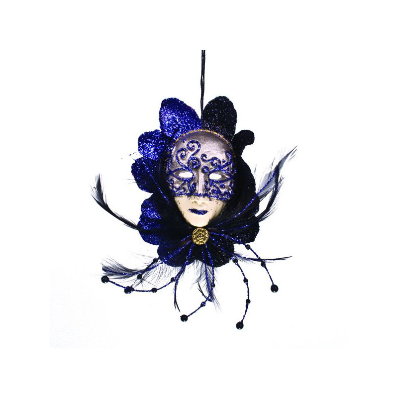 20cm Holiday Shaped Ornament, Black/Purple